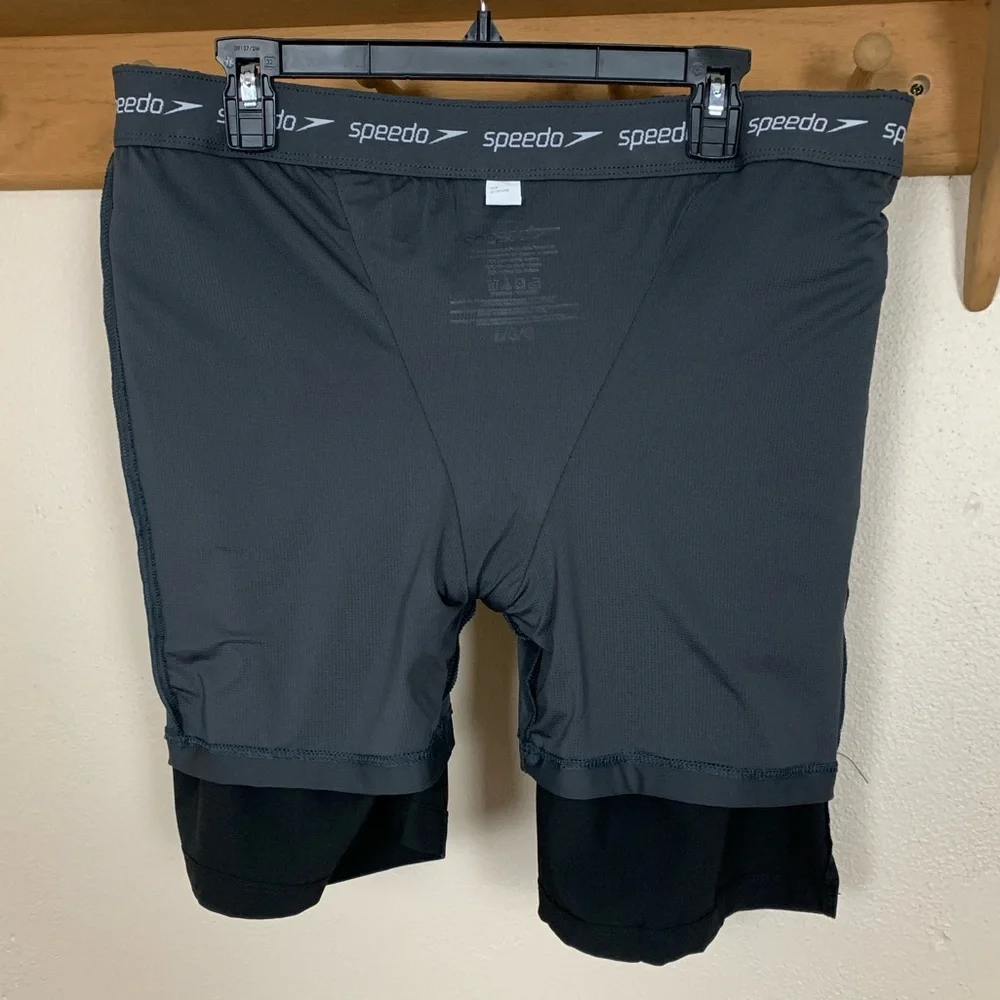 Speedo Black Volley Swim Shorts/Trunks Large NWT - Picture 4 of 6